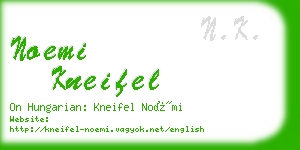 noemi kneifel business card